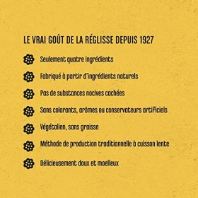 Panda Bonbons de Réglisse Naturelle Douce et Originale, 240 g Lot de 12 