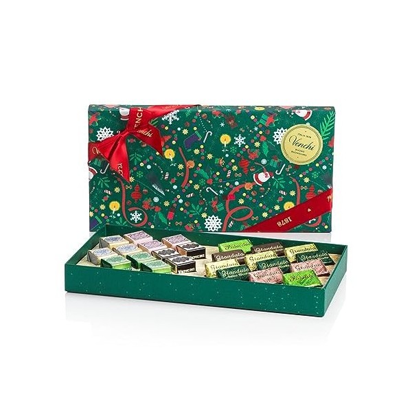Venchi - Collection de Noël - Boîte Cadeau avec Chocolats Gianduiotto et Cremino, 278 g - Idée cadeau - Sans gluten