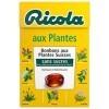 Ricola - Bonbons aux Plantes Suisses - Parfum Plantes - Rafraîchissant - Sans Sucres - 1 Boîte de 50g, lot de 5