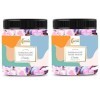 Green Velly Organic Nature Combo of Marshmallows 100% Vegan - Assorted Fruit Flavours 50 Pices Each | Total Pices 100 | Jar P