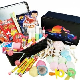 NostalGift.com - Coffret métal voiture Delorean rempli de bonbons des années 80