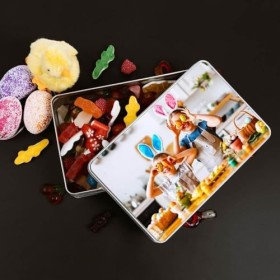 Ocadeau Boite bonbon ou chocolat personnalisée photo – Boite personnalisable avec impression photo – Boite garnies avec bonbo