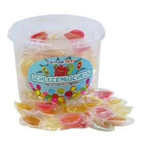 CAPTAIN PLAY Bonbonnière avec 100 Palourdes de Bonbon en emballage individuel