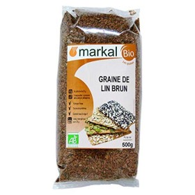 Graines de lin brun bio | 500g | Markal