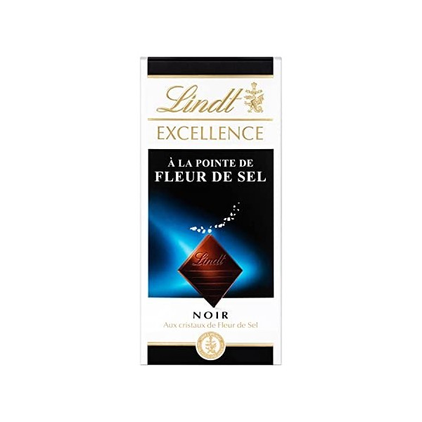 Lindt Tablette Noir Noisettes Caramel Excellence, Chocolat Noir, 100g