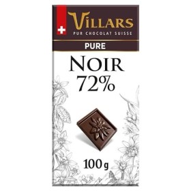 VILLARS - Tablette de Chocolat Noir Dégustation Intense 100g pour les amateurs de chocolat raffiné et authentique - Produit S