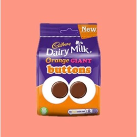 Lot de 10 boutons géants laitiers Orange 110 g