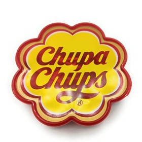 Chupa Chups Lollies Pot à margarita avec sucettes, sucettes au centre du chewing-gum. Assortiment de saveurs : fraise, pomme,