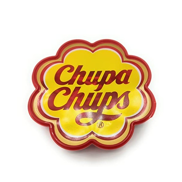 Chupa Chups Lollies Pot à margarita avec sucettes, sucettes au centre du chewing-gum. Assortiment de saveurs : fraise, pomme,