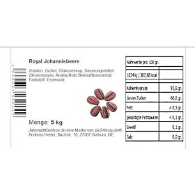 2,5 kg Royal groseille - un délicieux bonbon royal