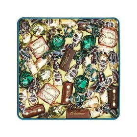 Venchi - Coffret Cadeau en Métal Baroque avec Chocolats aux Noisettes assortis, 340 g - Noisette entière du Piémont IGP - Idé