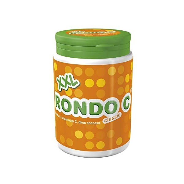 Bonbons multivitaminés sains et sucrés avec 9 vitamines essentielles au goût Rondo Classic XXL – Paquet de 15 bonbons, 61 g