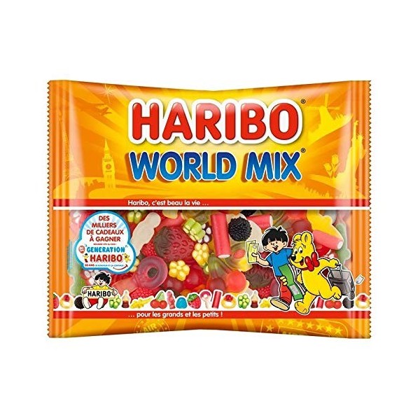 HARIBO - World Mix Sachet 500G - Lot De 4