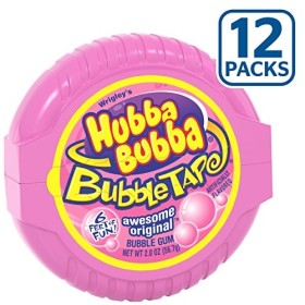 Hubba Bubba Bubble Gum Original Bubble Gum, 2 Ounce Pack of 12 