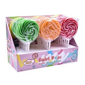 Spiral Color Girandole Maxi Colorant Joygum Sucette Présentoir 24 pièces de 100 g
