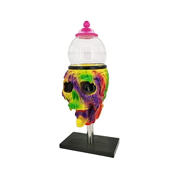 Machine à chewing-gum en forme de crâne, distributeur de bonbons pour Halloween, rétro, réaliste, chewing-gum pour Halloween