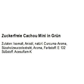 2,5 kg de Cachou Bonbon Vert sans sucre sous forme mini -