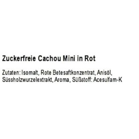 2,5 kg de Cachou Bonbon ROUGE sans sucre sous forme mini -