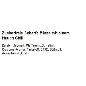 2,5 kg de menthe chaude sans sucre avec une touche de piment sous forme mini