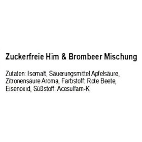 2,5 kg de bonbons framboise & mûre sans sucre