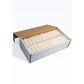 FRUTEG bonbons de roche blancs I 100 bonbons de roche dans une boîte I délicieux sucre pour thé sur un bâton - pas seulement 