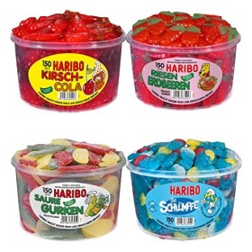 Haribo porbier Set gelatinfrei 1, Fruit en Caoutchouc sans la gélatine, gelatinsiz, Caoutchouc Ours