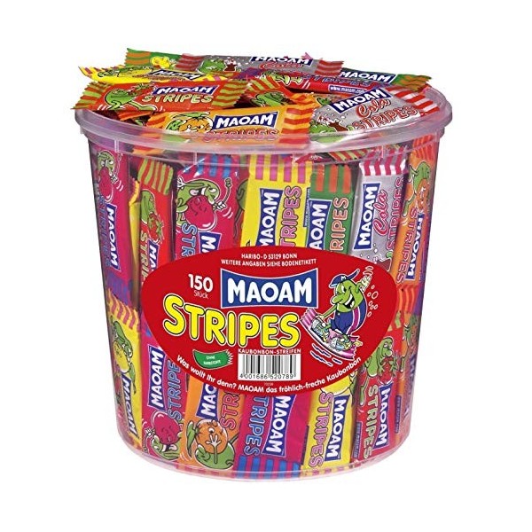 Haribo Maoam Stripes, socket, 4-pack 4 x 1050g 