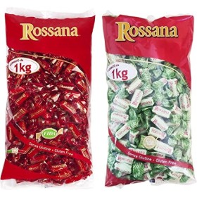 Rossana Maxi Mix Original Bonbons + Pistache [2 sachets de 1 kg] - Total 2 kg