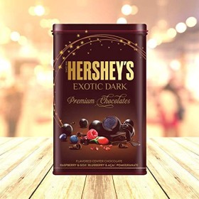 HERSHE Delicious Exotic Dark Tin Gift Pack Pomegranate , 266 g