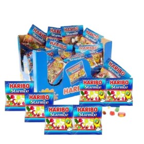 Haribo Boîte à bonbons 50 mini sacs Halloween fête bonbons bonbons Trick or Treat fête de Noël