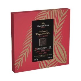 Coffret VALRHONA Les intenses 50 carrés chocolat noir