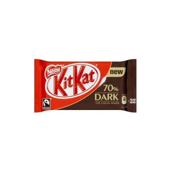 Kit Kat chocolat noir 70% boite de 24 