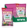 VIVIL Lot de 15 sachets de 120 g de pastilles contre la toux sans sucre