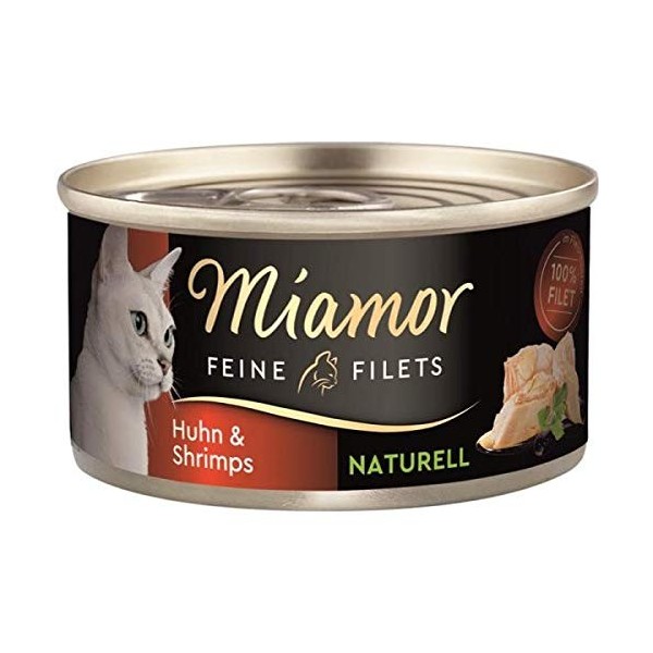 Miamor Dose Feine Filets Naturelle Huhn & Shrimps 80 g Menge: 24 Je Bestelleinheit 