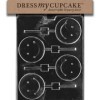 Dress My Cupcake DMCK004 Moule à bonbons au chocolat, sucettes souriantes