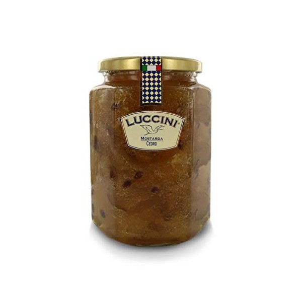 Luccini Mostarda de cédrat Bio, 950 g - Moutarde Italienne