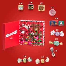Venchi - Collection de Noël - Calendrier de lAvent Prestige, 310&nbsp;g - Chocolats Emblématiques Assortis- - Idée cadeau - Sans 