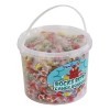 CAPTAIN PLAY Party Bucket avec Rocks Retro Candy Bonbons, 360 pieces en emballage individuel, 1,5kg