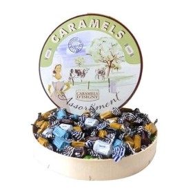 Caramels dIsigny - Assortiment de Caramels - Boite Camembert de 750g - Produits-Normandie