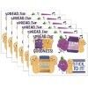 Jumbo Scented Stickers, Peanut Butter & Jelly, 12 Per Pack, 6 Packs