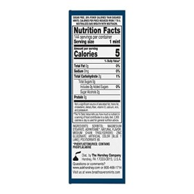 Hersheys Pastilles mentholées BreathSavers pour rafraîchir lhaleine - Saveur de menthe poivrée 24 paquets 