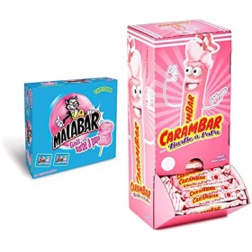 Malabar Bonbons Barbe à Papa Boite de 200 Pièces & Carambar Bonbons Barbe à Papa Boite 180 Pièces, 1224g