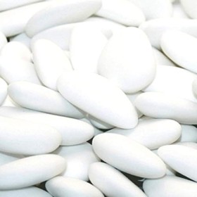 1 kg Dragees Amande Avola 45% Blanc - Fabrication Française