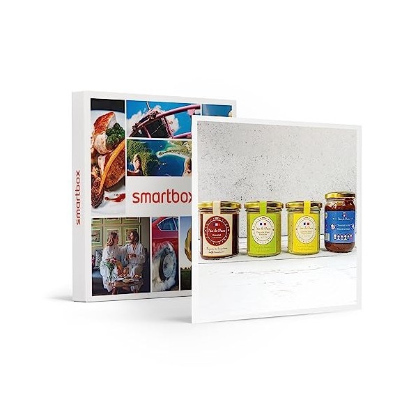 Smartbox - Coffret Cadeau - Coffret 4 pâtes à tartiner Artisanales aux Saveurs Originales - idée Cadeau Originale