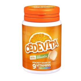 Cedevita Multivitamin Bonbons sains et sucrés avec 9 vitamines essentielles aromatisées au verre dorange – Un sachet plein d