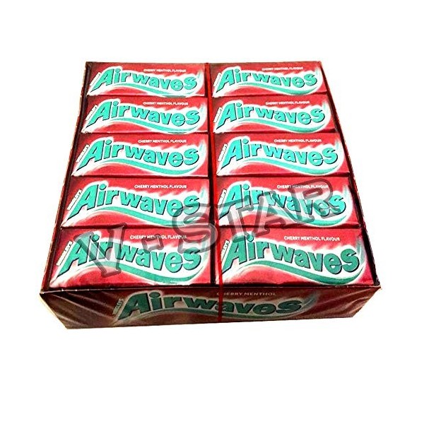 AIRWAVES 30 PACKETS OF CHERRY MENTHOL 