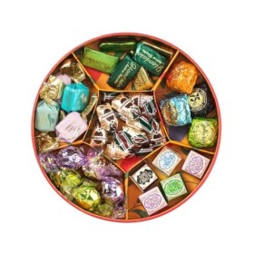 Venchi - Collection Nouvel An Lunaire - Boîte à Chapeau Cadeau avec Chocolats Assortis - Année du Dragon, 317 g - Idée Cadeau