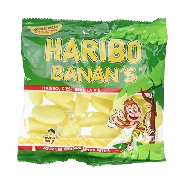 Haribo Banans 120 g - Lot de 10