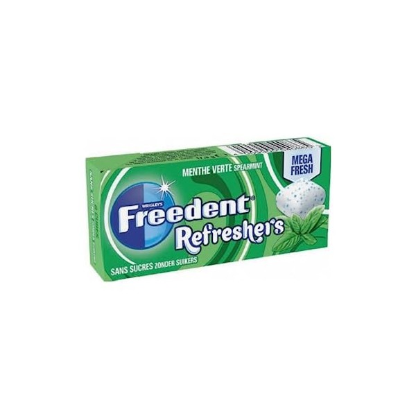 Chewing gum menthe verte Freedent Refresher - 24 paquets