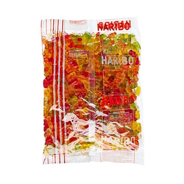 Haribo Bonbon Gélifié lOurs dOr 2 kg - Lot de 2